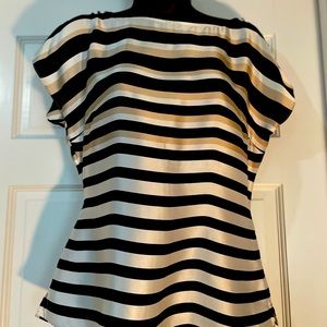 WHBM 100% Silk Peep Shoulder Blouse - Like New